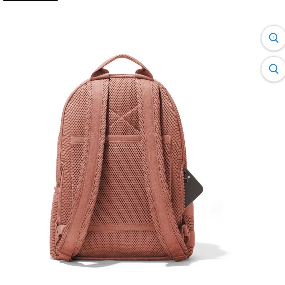 Dagne Dover Dakota Mesh Backpack in Dusty Rose - Picture 3 of 7